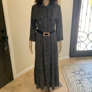 Zara Blue Floral Dress